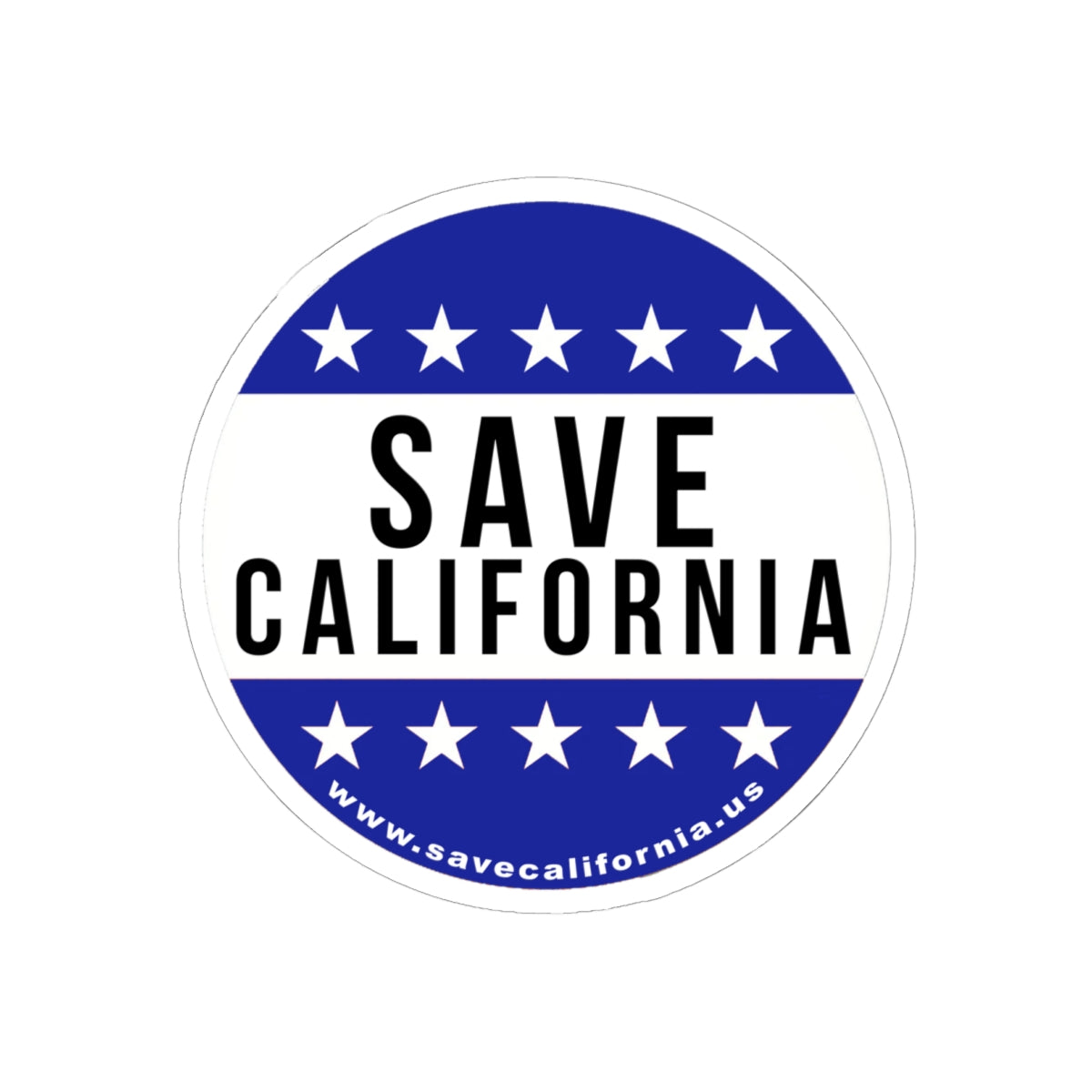 Save California - Ferris/BlueLogo - Round Sticker