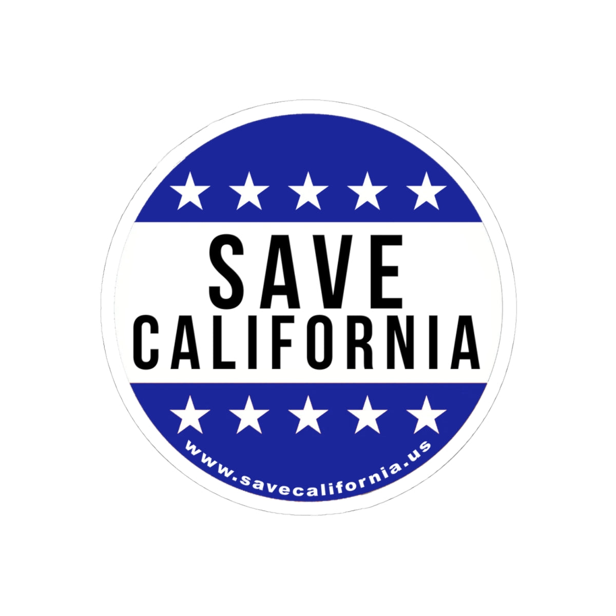 Save California - Ferris/BlueLogo - Round Sticker