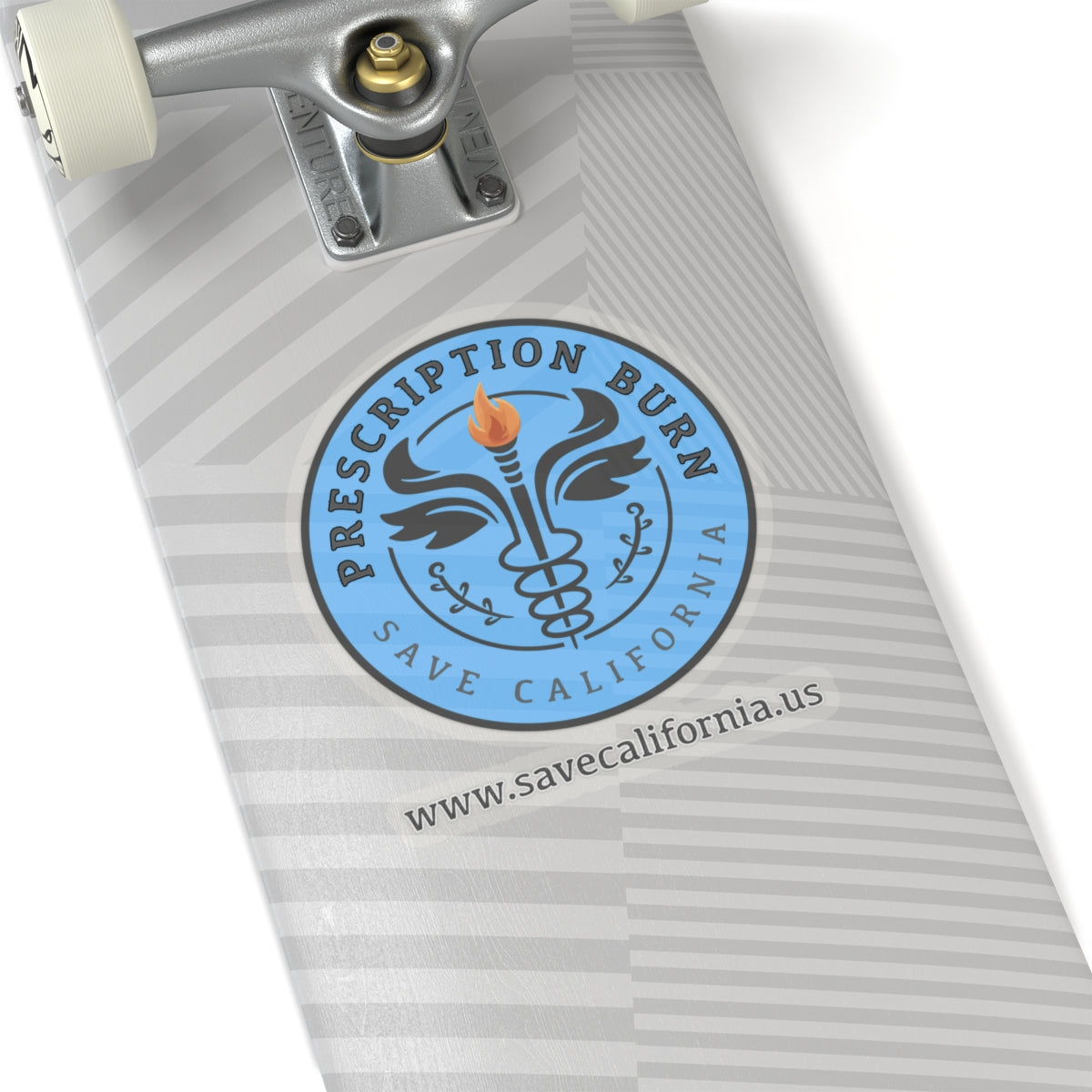 Save California - Prescription Burn/BlueLogo - Sticker